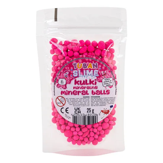 Tuban Ásványi golyók Rózsaszín 25 g nyálkához