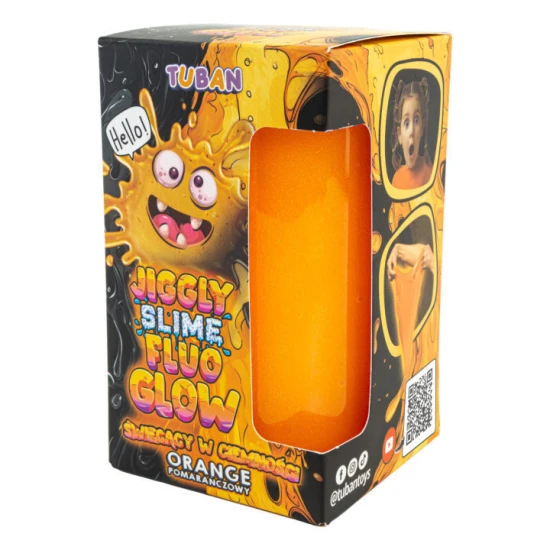 Tuban Jiggly Slime Fluo Glow Orange 430 g