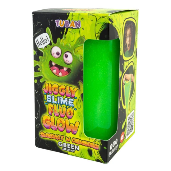 Tuban Jiggly Slime Fluo Glow zöld 430 g