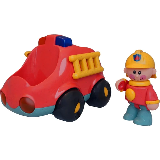 First Friends Fire engine - Interaktív játék mozgó alkatrészekkel és tűzoltóautóval gyerekeknek