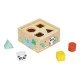 Fa betét pasztell színű geometriai formákkal a Tooky Toy-tól.