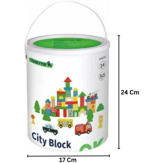 Fa járművek és közlekedési táblák gyerekeknek - oktató építőkészlet