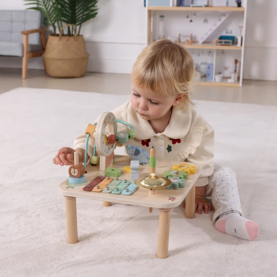 Fából készült foglalkoztatóasztal Tooky Toy