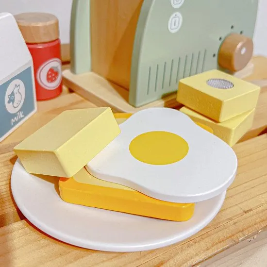 Gyermek kenyérpirító pasztell kiegészítőkkel