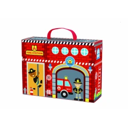 Tűzoltószertár pályával tokban 18 db