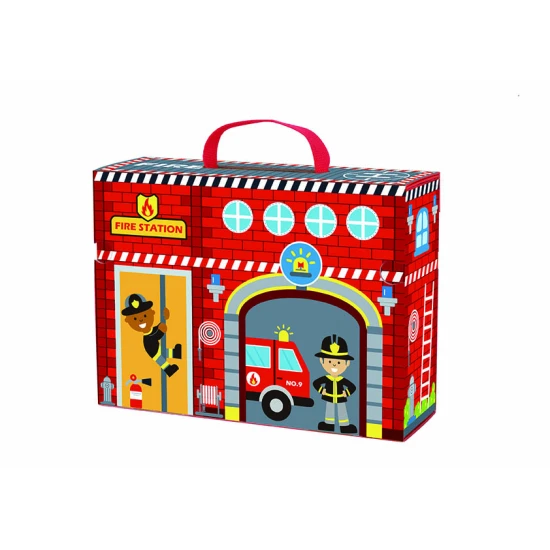 Tűzoltószertár pályával tokban 18 db 