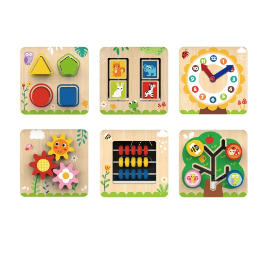 Hatszögletű kocka 7 az 1-ben Tooky Toy tevékenységekkel