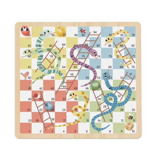 Tooky Toy társasjáték Ne haragudj, Kígyók és létrák