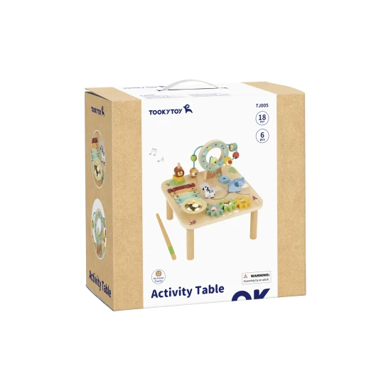 Fából készült foglalkoztatóasztal Tooky Toy