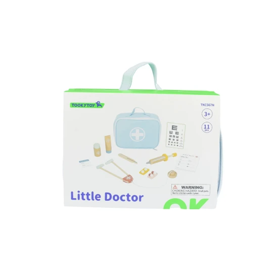 Fából készült orvosi készlet gyerekeknek