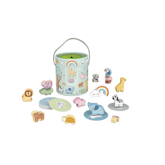 Érintse meg és keresse meg az Animals Social játék gyerekeknek Tooky Toy