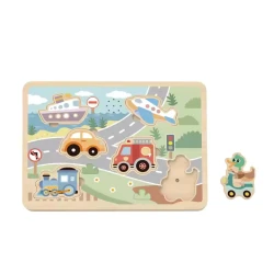 Puzzle hangokkal Járművek Pasztell Puzzle hangokkal Járművek Pasztell