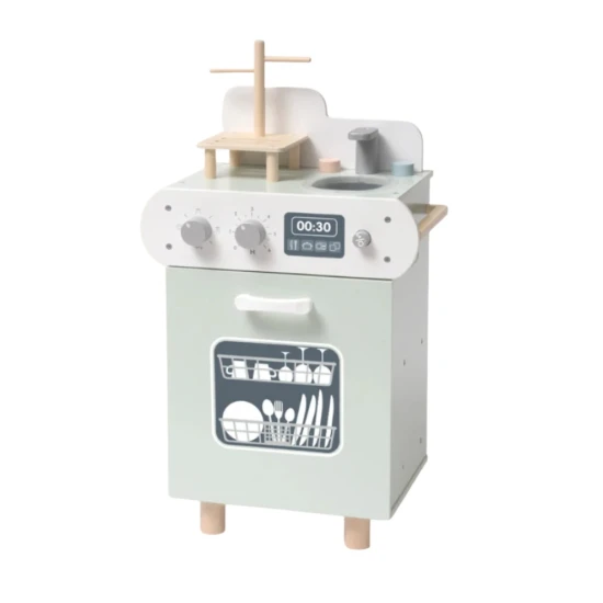 Mosogatógép gyerekeknek – egy játék a gyerekkonyhába a játékon keresztüli tanuláshoz.