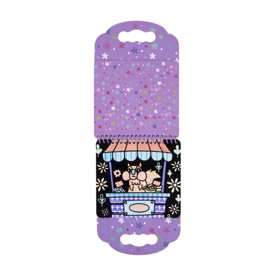 Bársony kifestőkönyvek Animals 8 marker Tookyland kreatív készlet