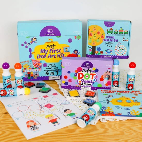 Egy nagy kreatív színkészlet csőben Festmény