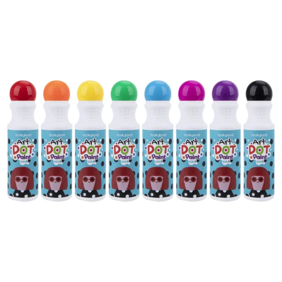 Festékek tubusban Dot festéshez Mosható 8 db Tookyland