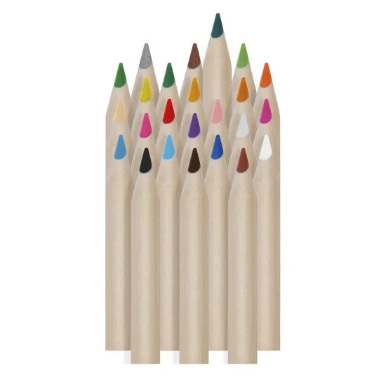 Háromszög alakú ceruza és reszelő 24 db