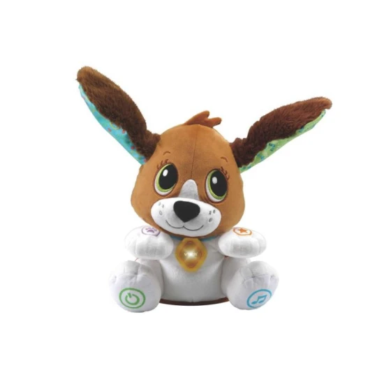 VTech Beszélő Kiskutya – interaktív magyar nyelvű játék, amely utánozza a gyermek szavait, tanítja a betűket és számokat, mozgatja a fejét és füleit, valamint vidám dalokat énekel.