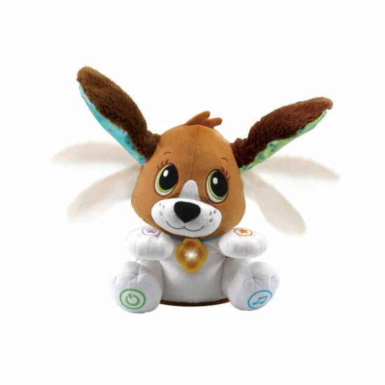 VTech Beszélő Kiskutya – interaktív magyar nyelvű játék, amely utánozza a gyermek szavait, tanítja a betűket és számokat, mozgatja a fejét és füleit, valamint vidám dalokat énekel.