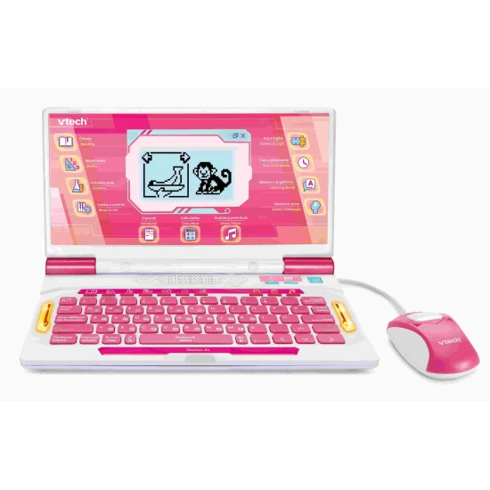 Vtech Genius XL oktató laptop rózsaszín