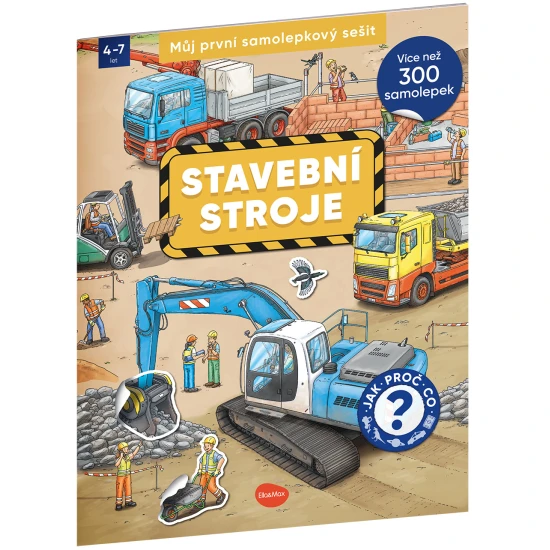 Můj první samolepkový sešit Stavební stroje