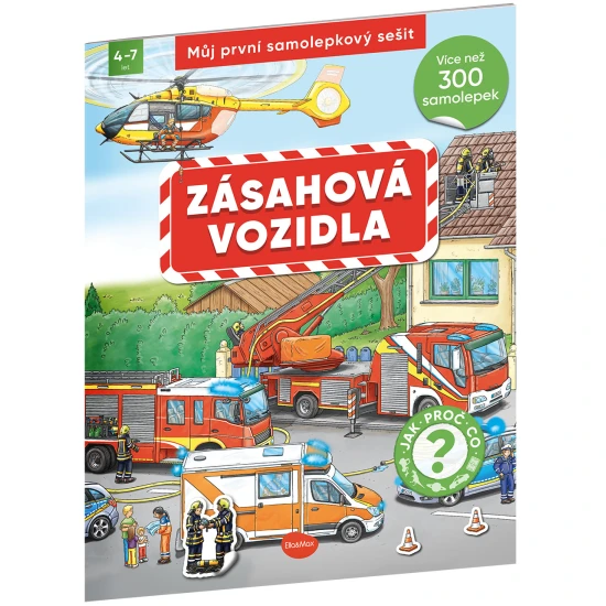 Můj první samolepkový sešit Zásahová vozidla
