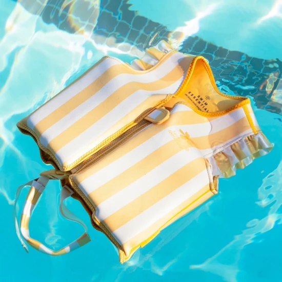 Swim Essentials sárga virágos mentőmellény 3-6 éves gyermekeknek