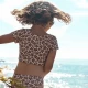 Wild Flower bikini crop top UPF 50+ Swim Essentials