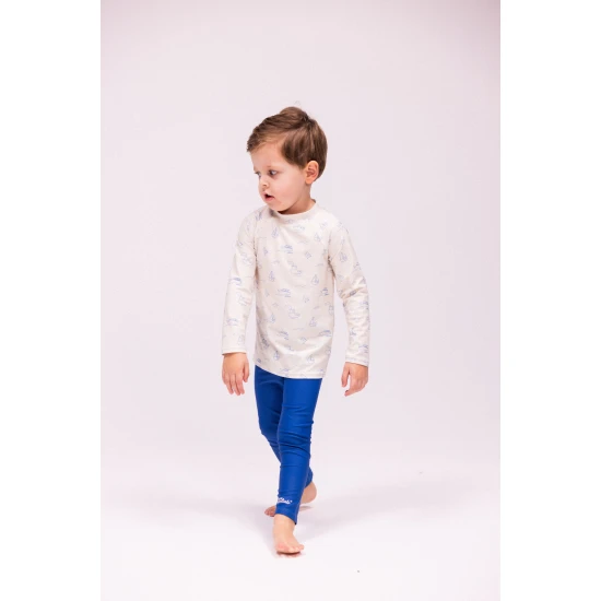 Blue fiú UV leggings UPF 50+ védelemmel