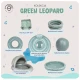 Swim Essentials Green Leopard felfújható kerék - nagy, 90 cm-es leopárd kerék gyerekeknek és felnőtteknek