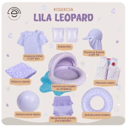 Lila Leopard szív felfújható Lila Leopard szív felfújható