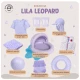 Strandtörölköző 135 x 65 cm Lilac Leopard a Swim Essentials-tól