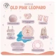 Gyermek lány fürdőruha UPF 50+ Leopard régi rózsaszín Swim Essentials