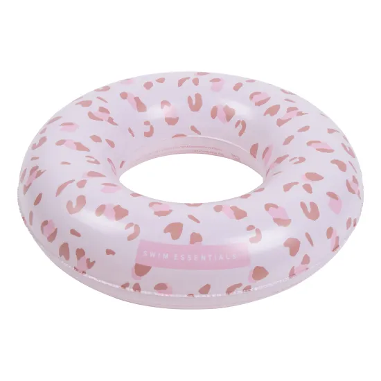 Felfújható kerék, régi rózsaszín leopárdmintás, 90 cm, Swim Essentials, régi rózsaszín leopárdmintás