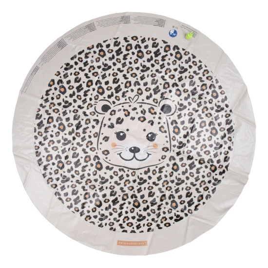 Swim Essentials Beige Leopard felfújható csobbanópárna a nyári szórakozáshoz a kertben