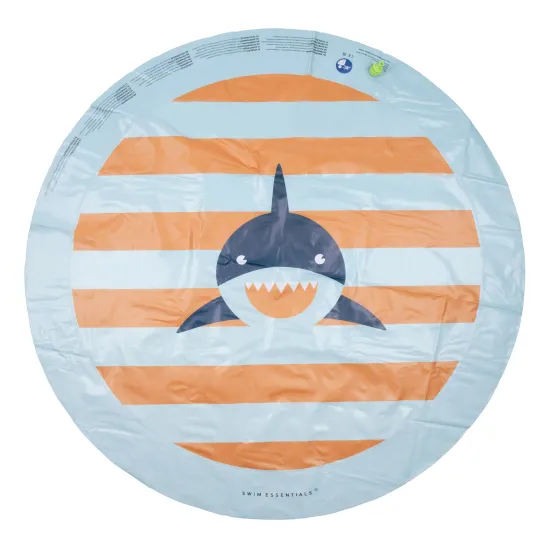 Swim Essentials Shark felfújható vízpárna a nyári szórakozáshoz a kertben