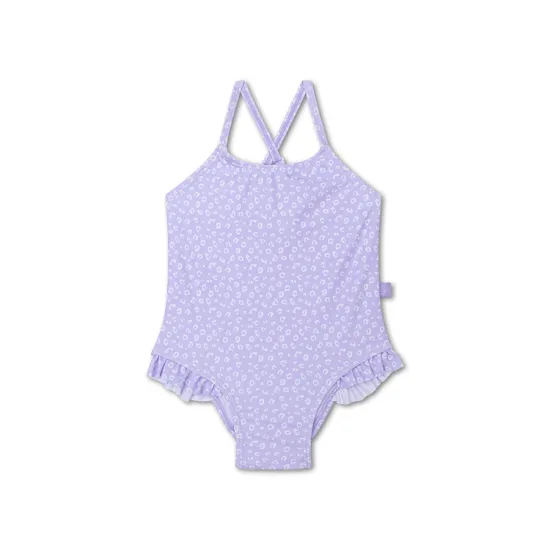 Fürdőruha UPF 50+ Lila Leoparddal a Swim Essentials-tól