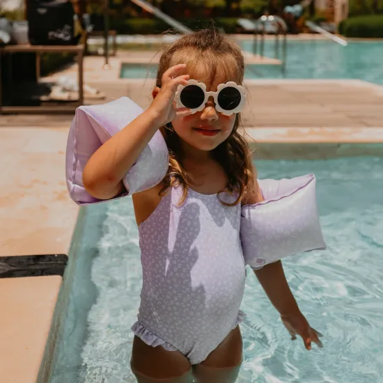 Fürdőruha UPF 50+ Lila Leoparddal a Swim Essentials-tól