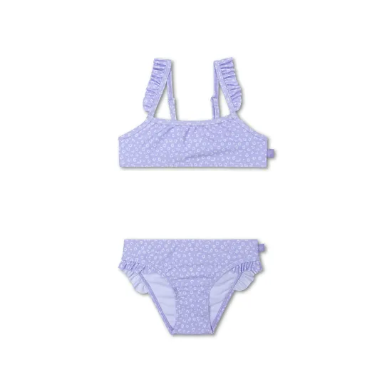 Gyermek fürdőruha Lány bikini UPF 50+ Lila Leopard Swim Essentials termékkel