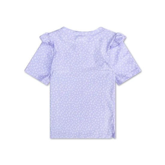 Swim Essentials úszóing UPF 50+ Lila Leopard színnel UV gyermek úszó póló lila Swim Essentials