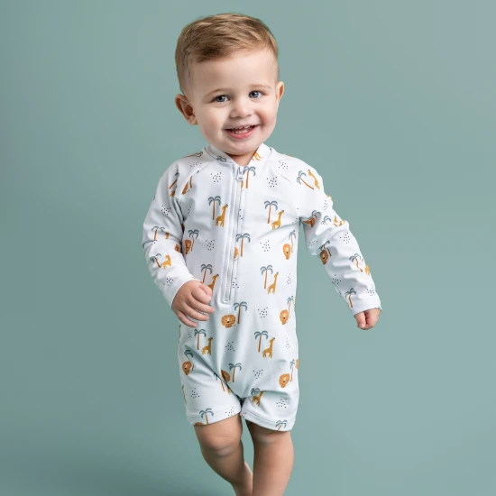 Fürdőruha jumpsuit UPF 50+ Jungle Swim Essentials termékkel