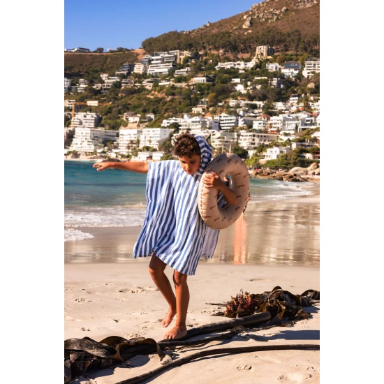 Gyermek felfújható kerékpár Swim Essentials leopárd mintával barna színben - átmérője 55 cm