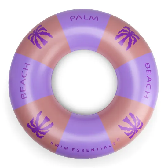 Swim Essentials Palm Trees felfújható kerék - nagy kerék pálmafa motívummal 120 cm gyerekeknek és felnőtteknek