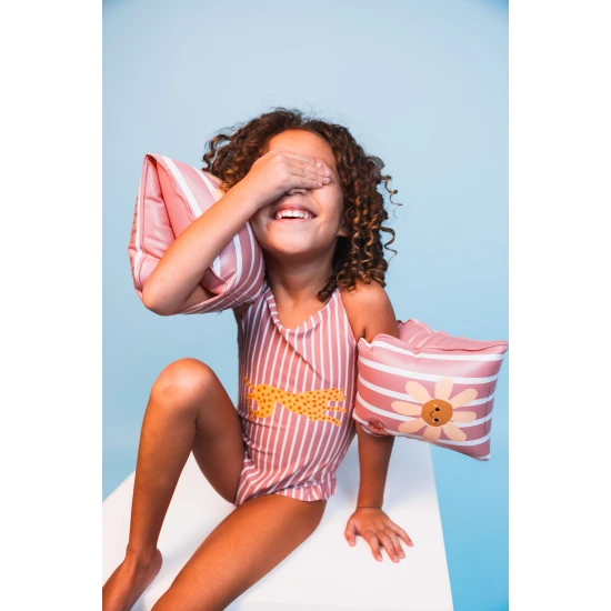 Swim Essentials Daisy Flower gyermek felfújható ujjatlan gyerekeknek, ideális úszáshoz a medencében és a tengeren