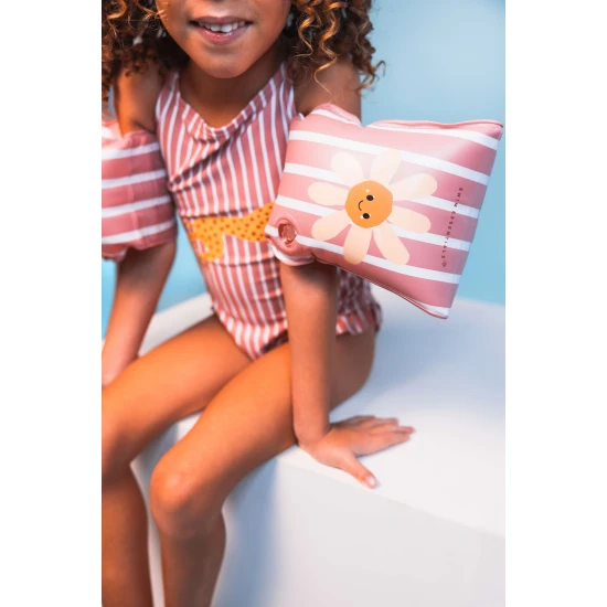 Swim Essentials Daisy Flower gyermek felfújható ujjatlan gyerekeknek, ideális úszáshoz a medencében és a tengeren