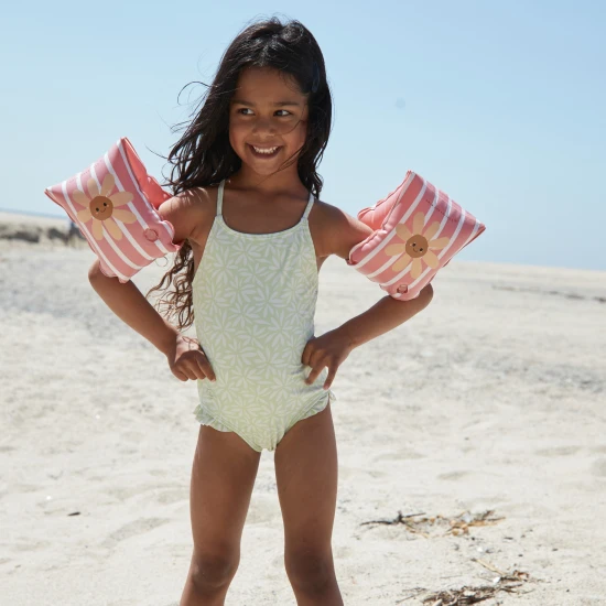 Swim Essentials Daisy Flower gyermek felfújható ujjatlan gyerekeknek, ideális úszáshoz a medencében és a tengeren