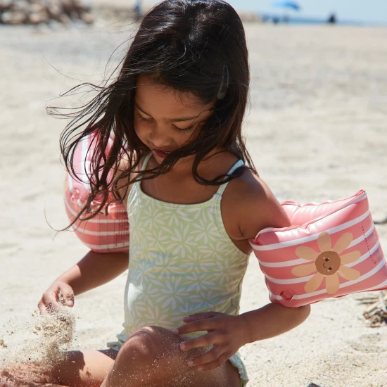 Swim Essentials Daisy Flower gyermek felfújható ujjatlan gyerekeknek, ideális úszáshoz a medencében és a tengeren