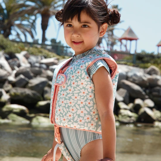 Stílusos és biztonságos úszómellény gyerekeknek Swim Essentials Virágzöld