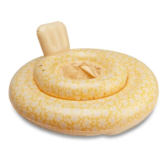 Felfújható kerék babáknak Florish Yellow virágmintával