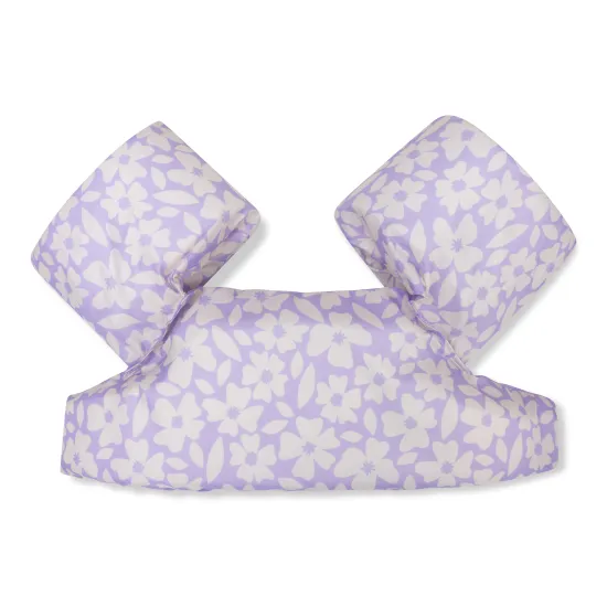 Stílusos és biztonságos úszómellény ujjakkal gyerekeknek, Swim Essentials Floris lila